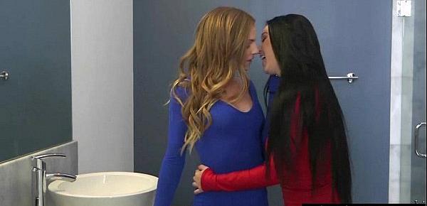  Sex Tape With Naughty Teen Lesbos Girls (Sydney Cole & Cyrstal Rae) clip-28